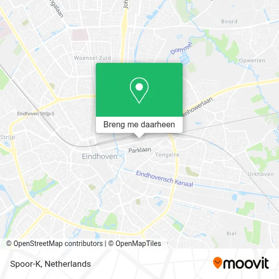 Spoor-K kaart