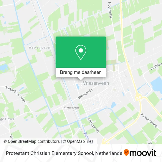 Protestant Christian Elementary School kaart