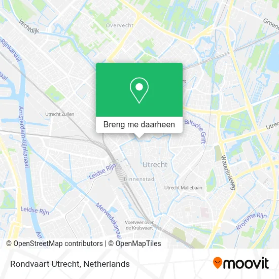 Rondvaart Utrecht kaart