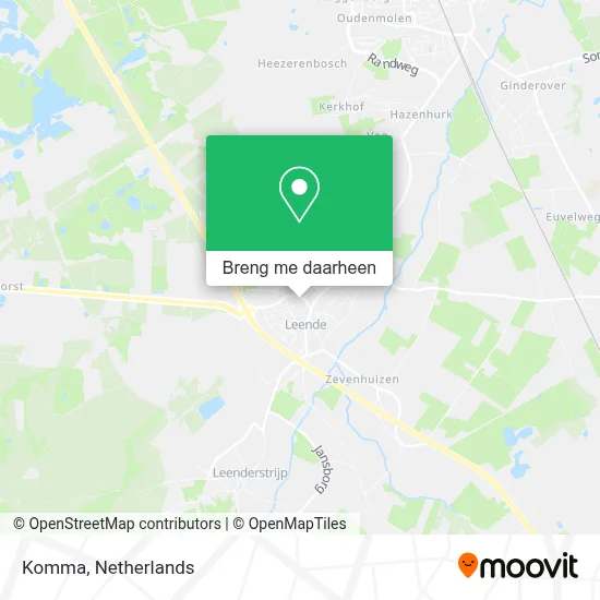 Komma kaart