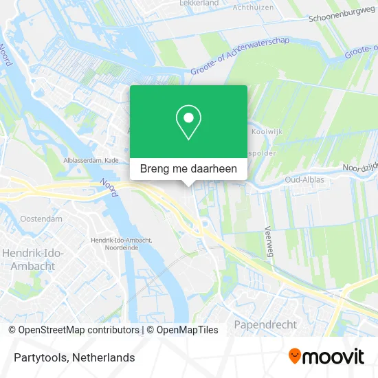 Partytools kaart