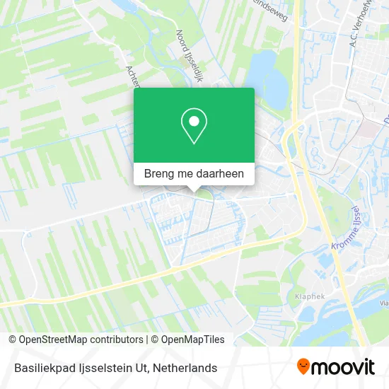 Basiliekpad Ijsselstein Ut kaart