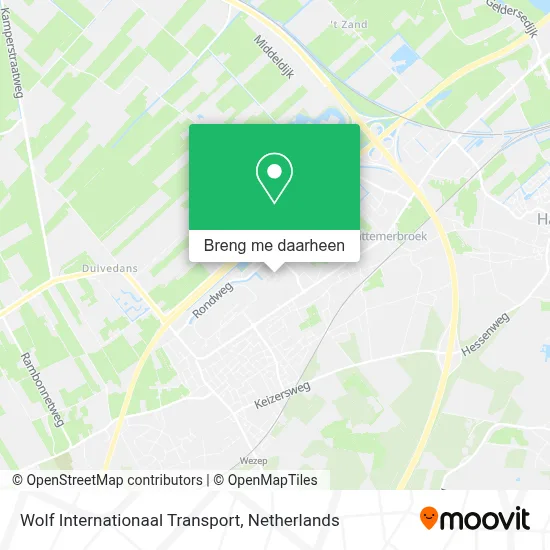 Wolf Internationaal Transport kaart