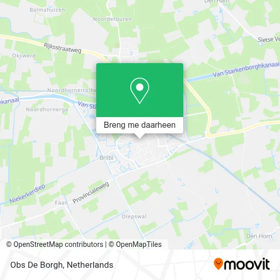 Obs De Borgh kaart