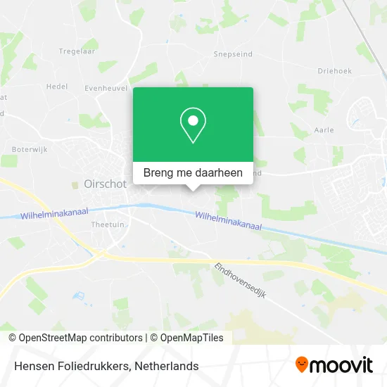Hensen Foliedrukkers kaart