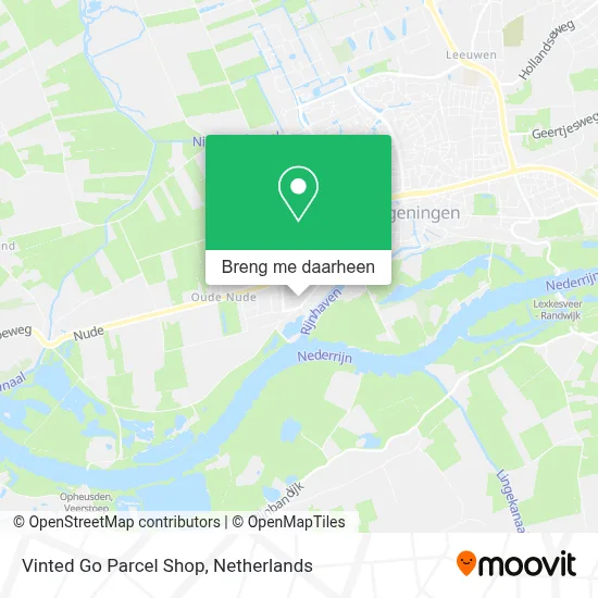 Vinted Go Parcel Shop kaart