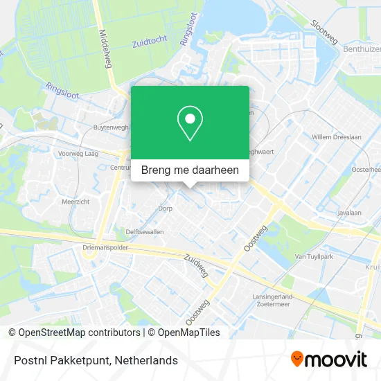 Postnl Pakketpunt kaart