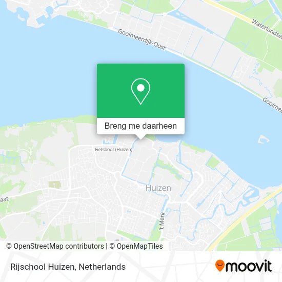 Rijschool Huizen kaart