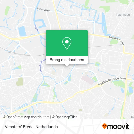 Vensters' Breda kaart