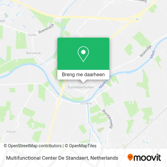 Multifunctional Center De Standaert kaart