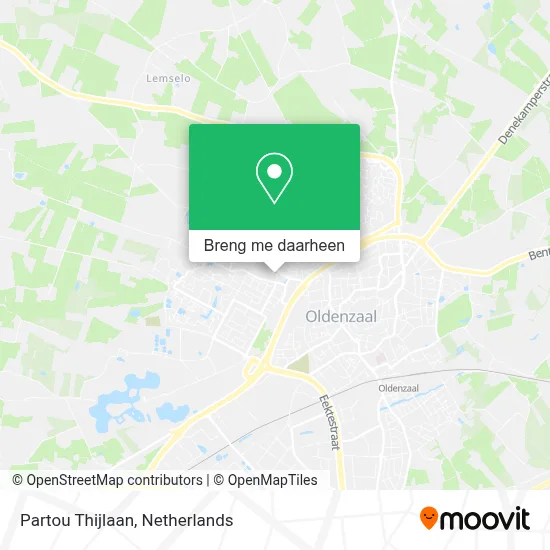 Partou Thijlaan kaart