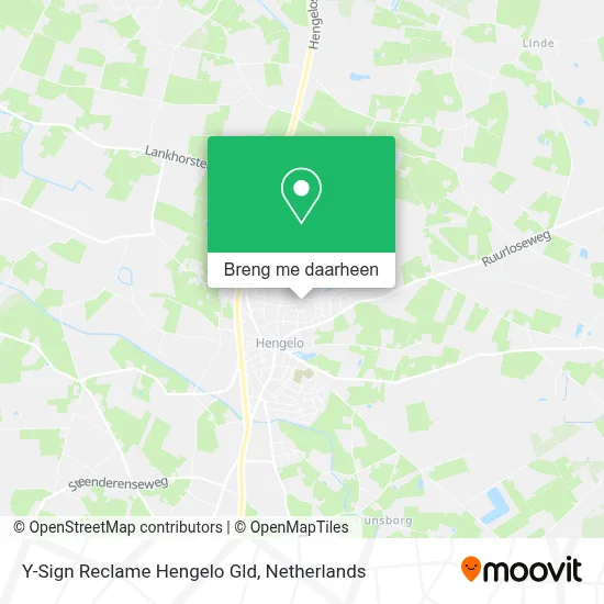 Y-Sign Reclame Hengelo Gld kaart