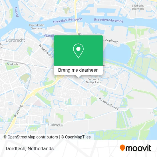 Dordtech kaart