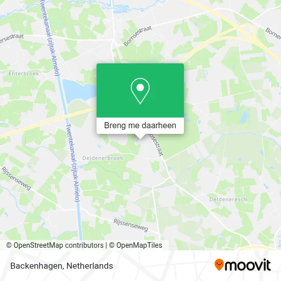 Backenhagen kaart