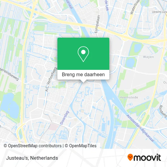 Justeau's kaart