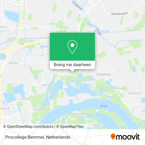 Procollege Bemmel kaart