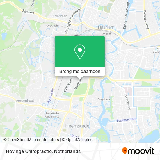 Hovinga Chiropractie kaart