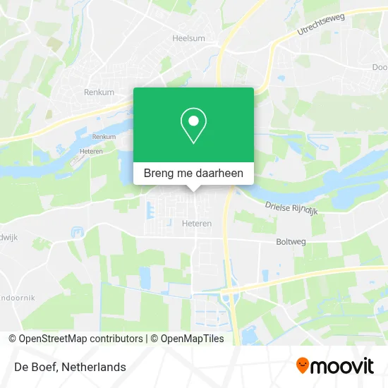 De Boef kaart