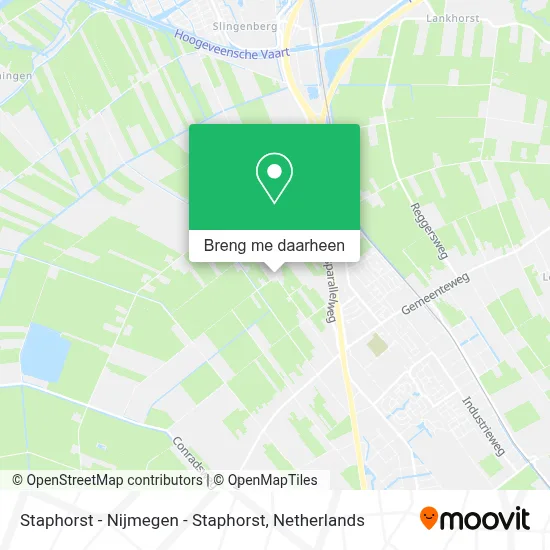 Staphorst - Nijmegen - Staphorst kaart