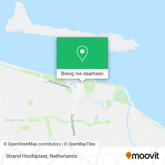 Strand Hoofdplaat kaart