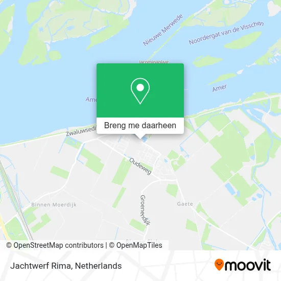 Jachtwerf Rima kaart