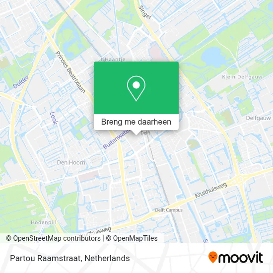 Partou Raamstraat kaart
