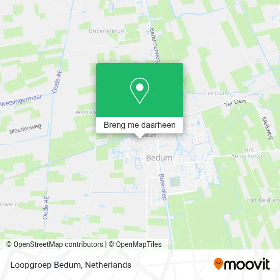 Loopgroep Bedum kaart