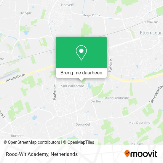 Rood-Wit Academy kaart