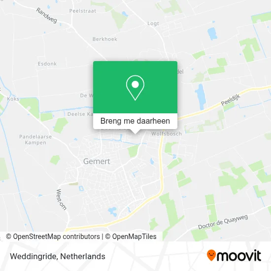 Weddingride kaart