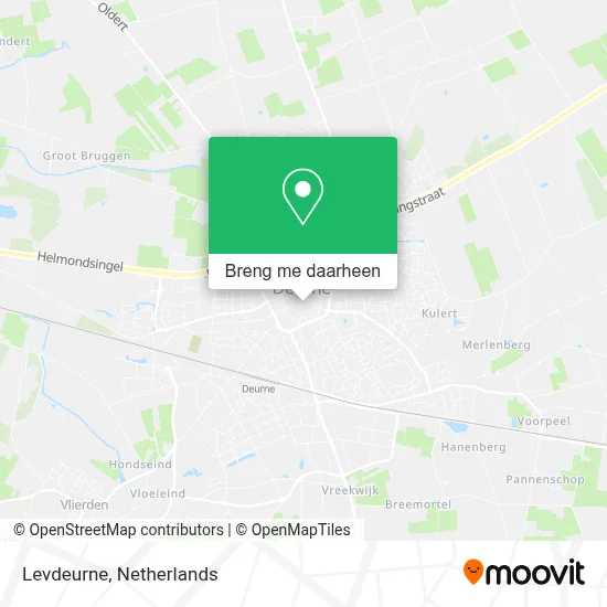Levdeurne kaart