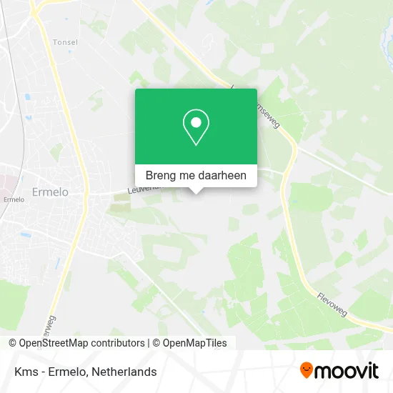Kms - Ermelo kaart
