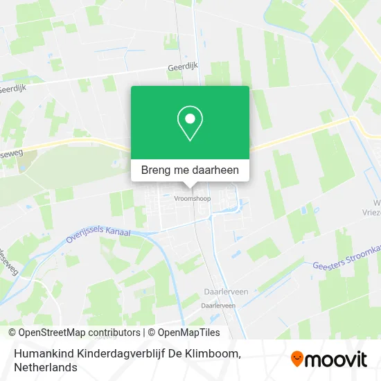 Humankind Kinderdagverblijf De Klimboom kaart