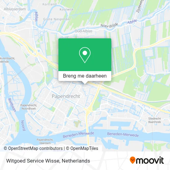 Witgoed Service Wisse kaart