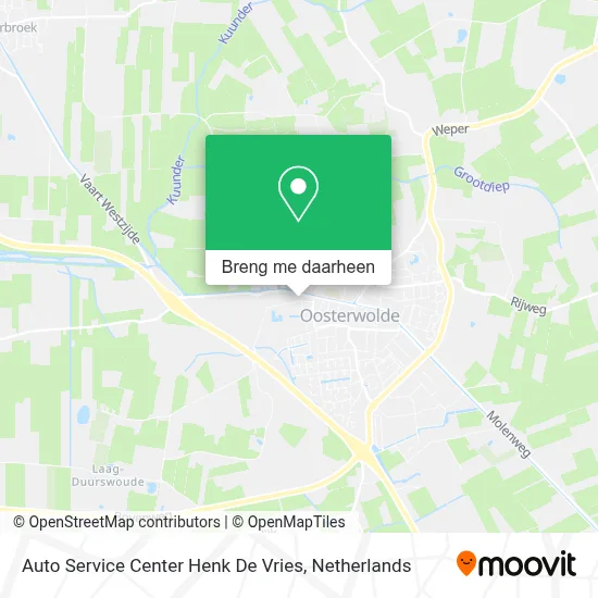 Auto Service Center Henk De Vries kaart