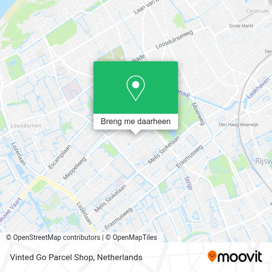 Vinted Go Parcel Shop kaart