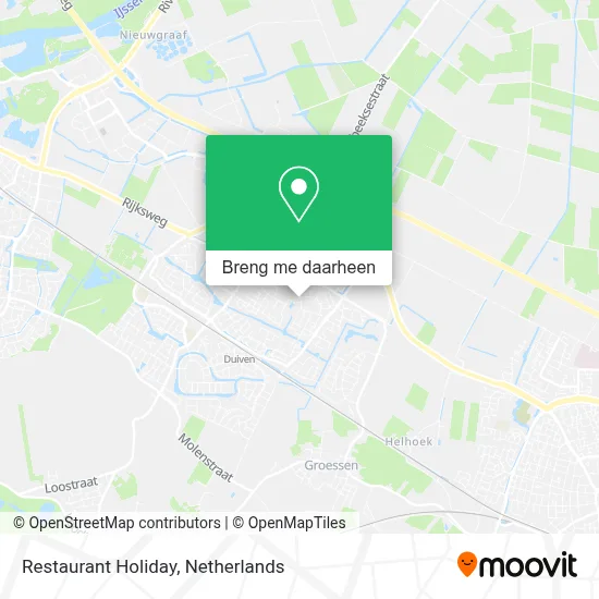 Restaurant Holiday kaart