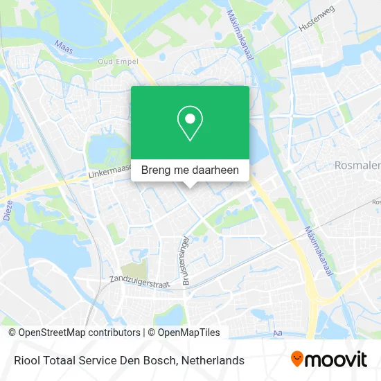Riool Totaal Service Den Bosch kaart