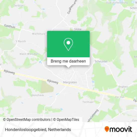 Hondenlosloopgebied kaart