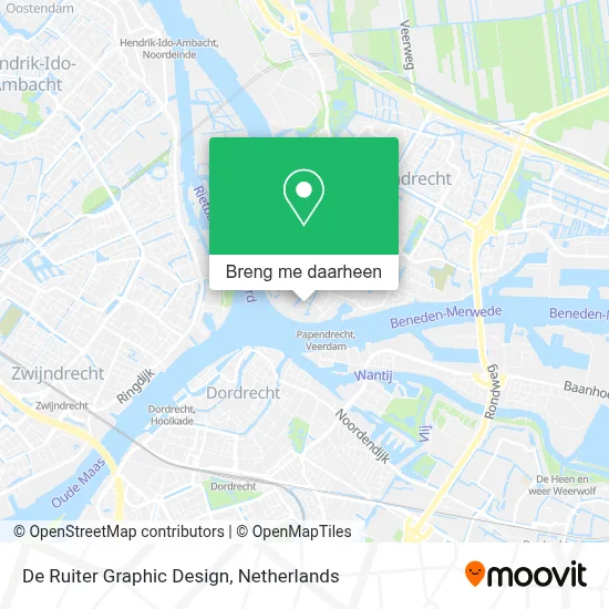 De Ruiter Graphic Design kaart
