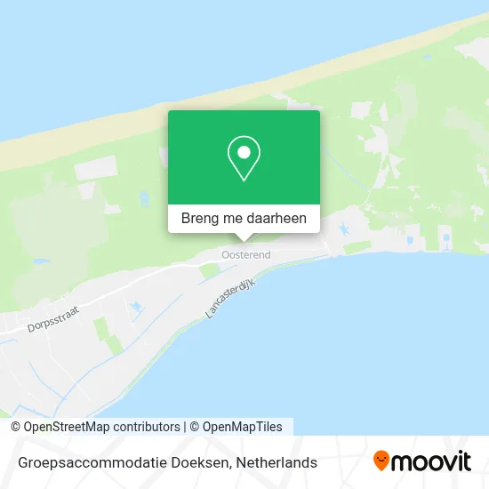 Groepsaccommodatie Doeksen kaart