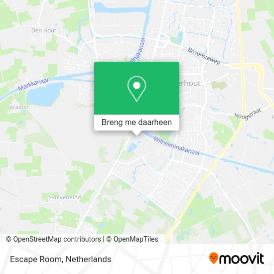 Escape Room kaart