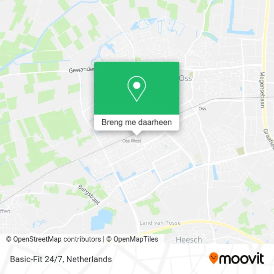 Basic-Fit 24/7 kaart