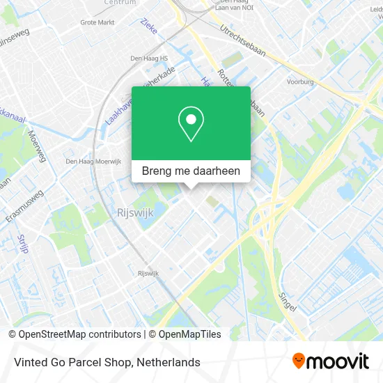 Vinted Go Parcel Shop kaart