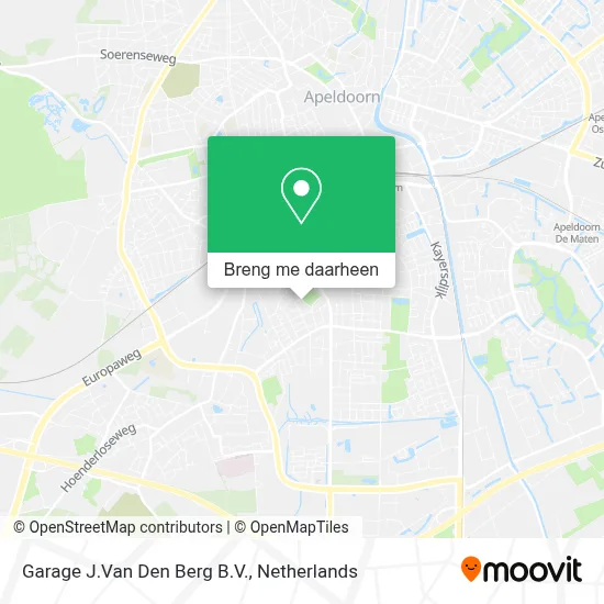 Garage J.Van Den Berg B.V. kaart