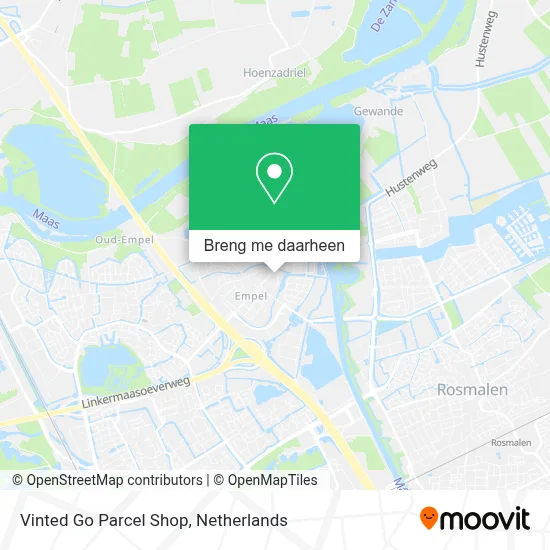 Vinted Go Parcel Shop kaart