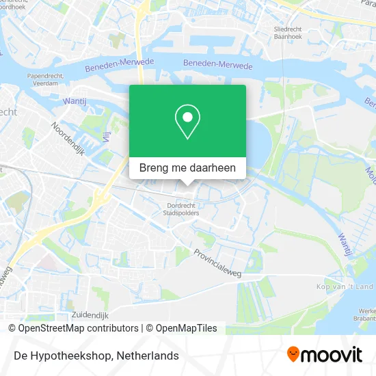 De Hypotheekshop kaart