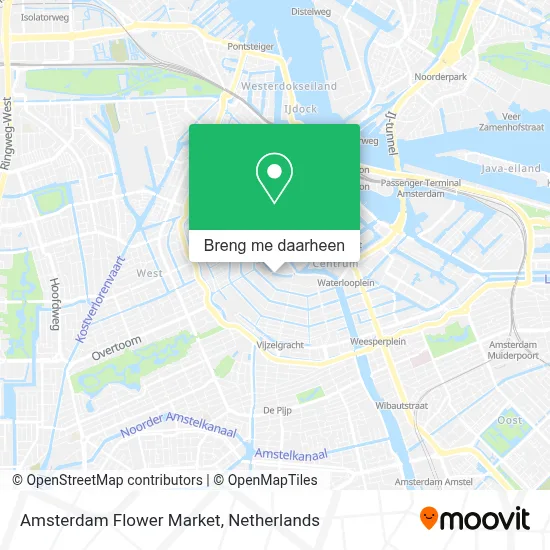 Amsterdam Flower Market kaart