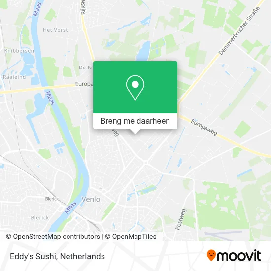 Eddy's Sushi kaart