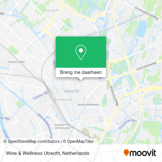 Wine & Wellness Utrecht kaart