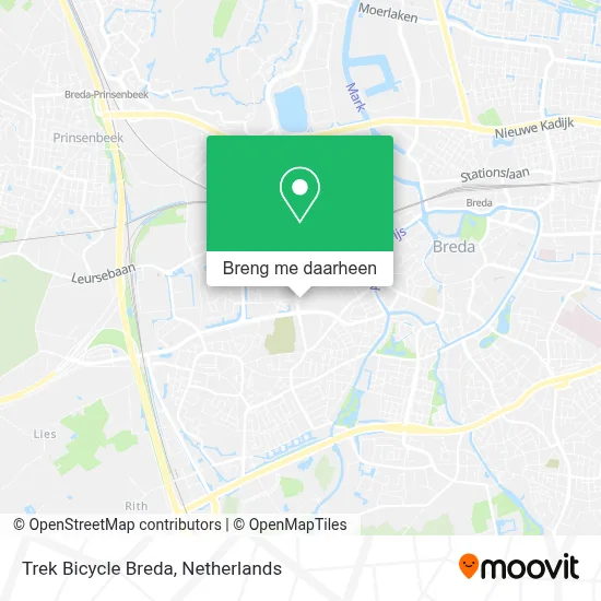 Trek Bicycle Breda kaart
